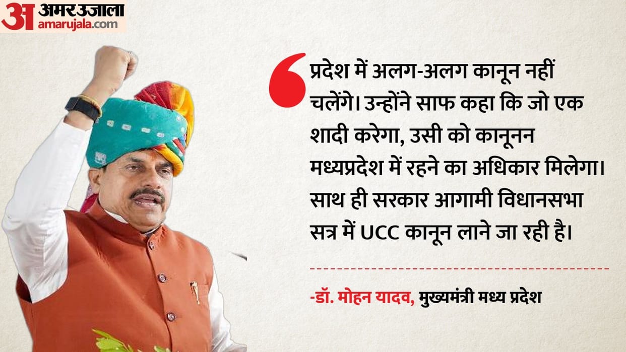 cm mohan yadav ucc statement only one marriage allowed to live in mp