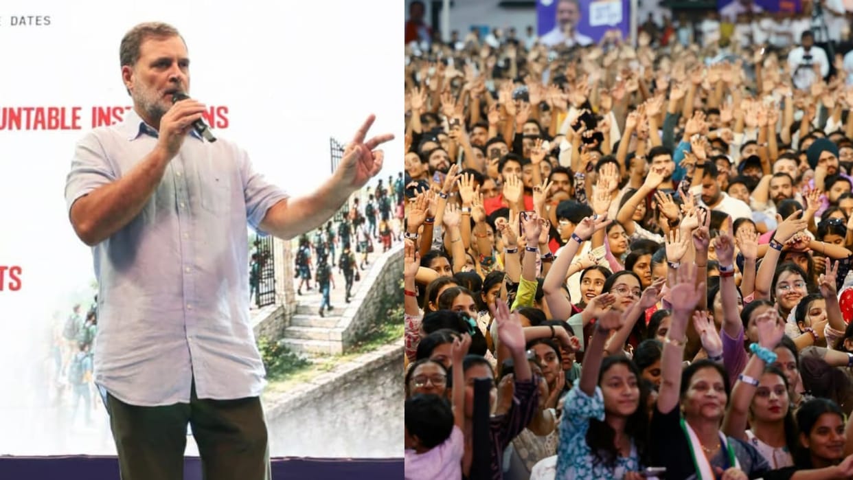 Rahul Gandhi 51 Minute Solo Performance Steals Spotlight Congress Students Goonj Event Mega Show Dehradun