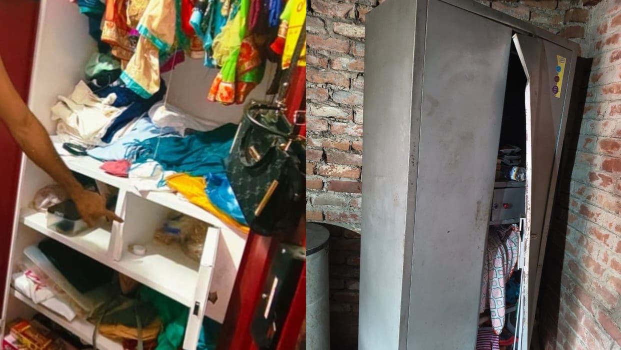 thief wearing mask stole four lakh rupees in Varanasi