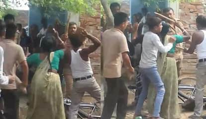 Kanpur PRV vehicle pelted with stones constables chased beaten and uniforms torn six individuals into custody