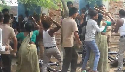 Kanpur PRV vehicle pelted with stones constables chased beaten and uniforms torn six individuals into custody