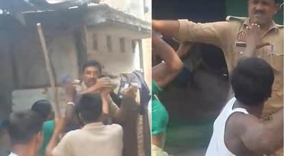 Kanpur PRV vehicle pelted with stones constables chased beaten and uniforms torn six individuals into custody