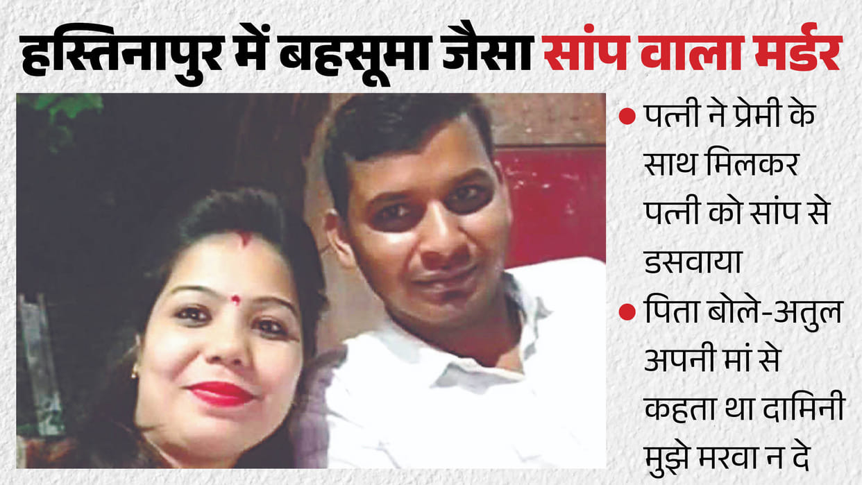 Meerut Snake Murder Atul Case Damini might get me killed living with her is a compulsion he told his mother