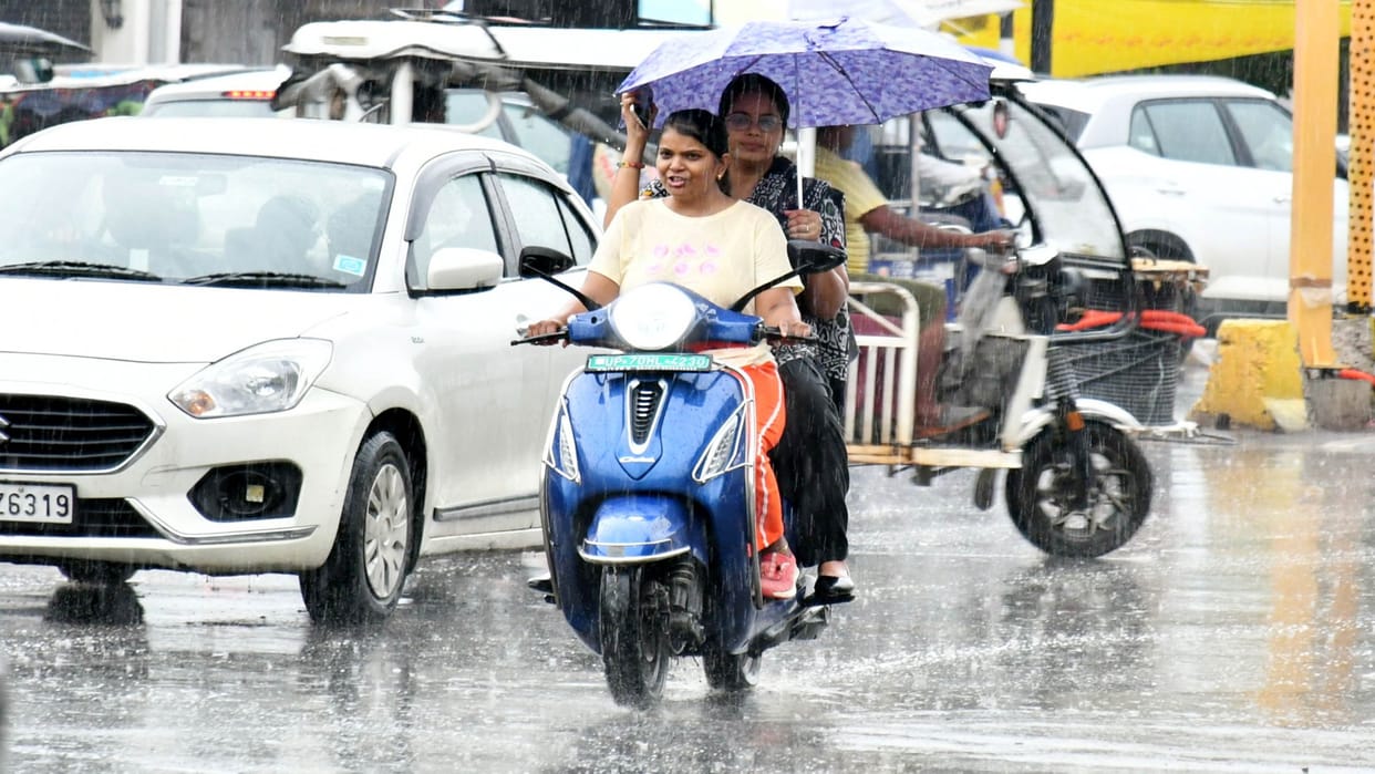 Prayagraj Weather: Rain brings relief from sultry heat; heavy downpour expected over the next five days.