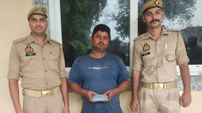पुलिस की गिरफ्त में आरोपी