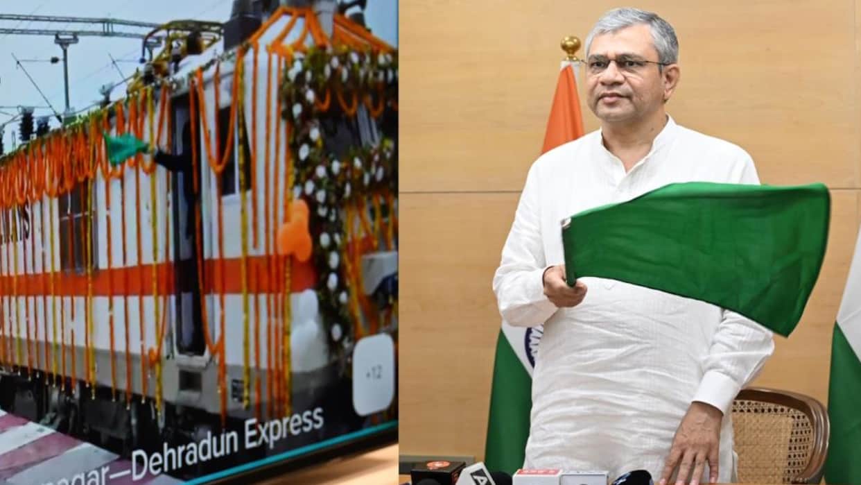 Ramnagar-Dehradun Express Train Launched CM Dhami and Railway Minister Flag Off New Rail Service