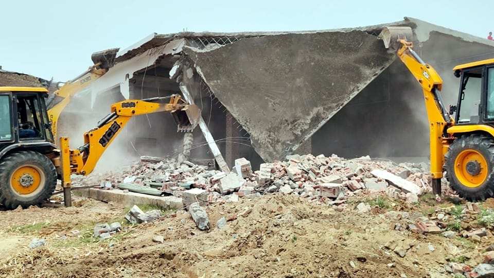 Encroachment made 50 years ago in Sambhal: Bulldozer used on Imambara and Mazar built on government land