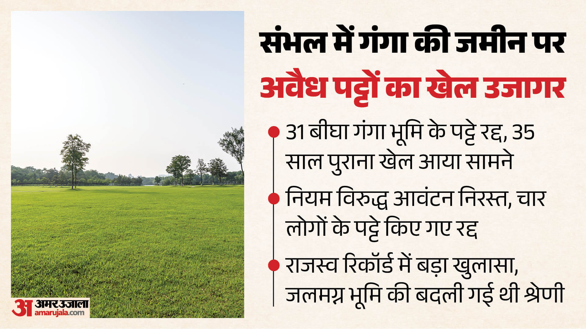 संभल में सरकारी जमीन घोटाला