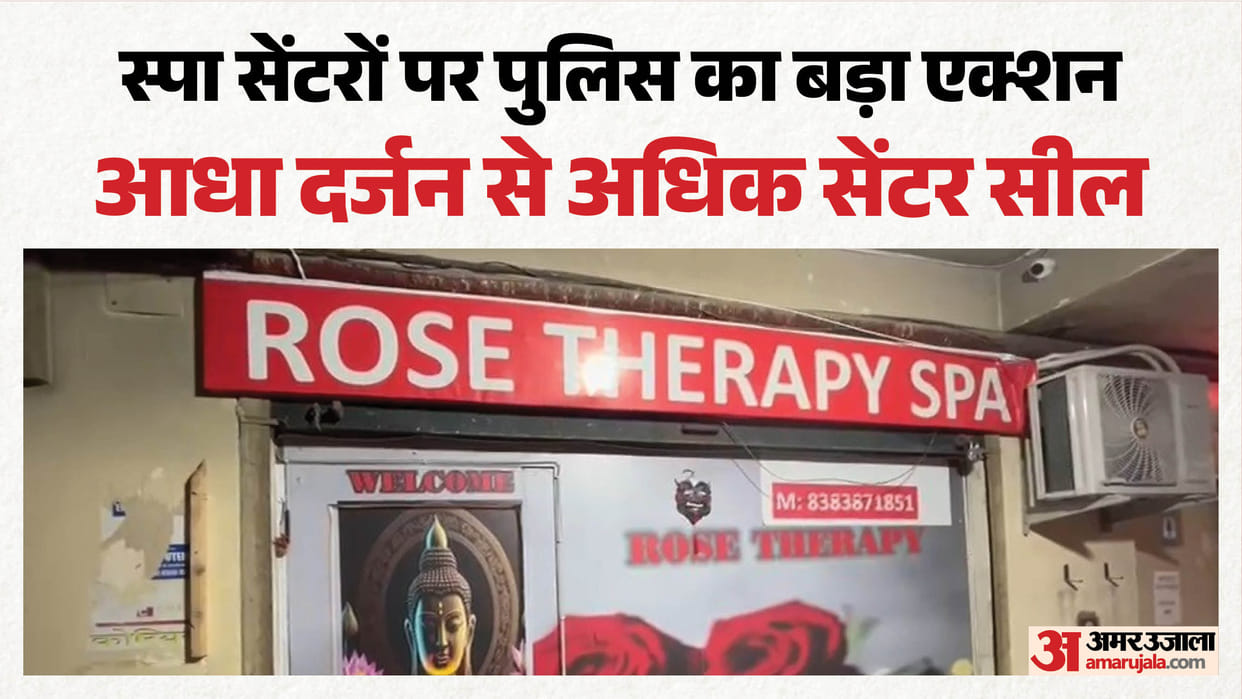 raids on spa centers in Greater Noida over two dozen young women detained