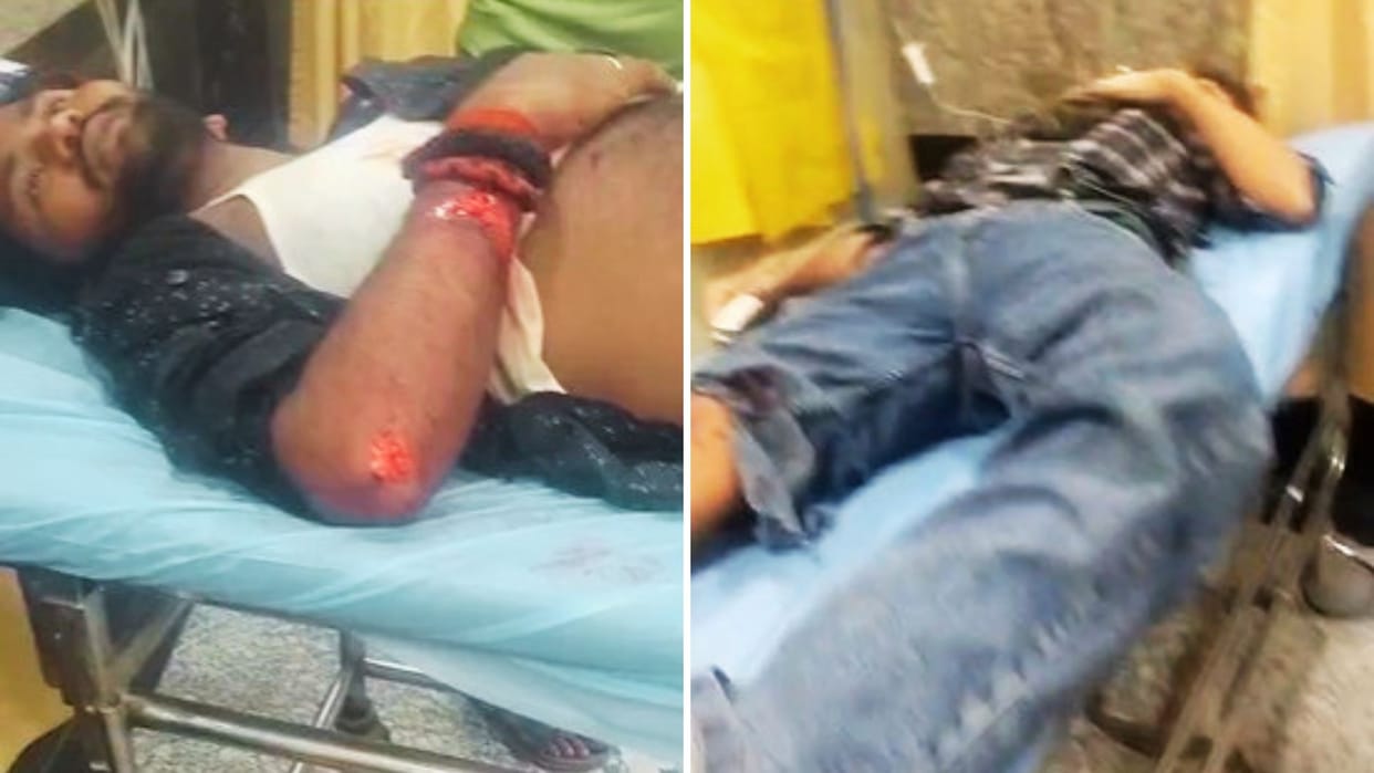 Varanasi Accident Motorcycle falls from flyover onto house roof three people in critical condition