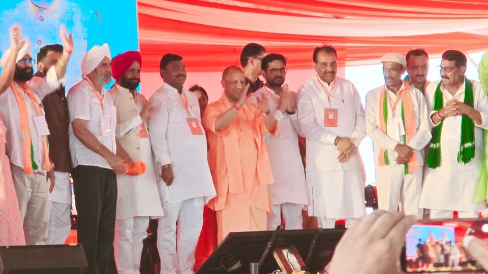 CM Yogi arrives in Amroha; inspects development exhibition and will inaugurate projects worth ₹207 crore