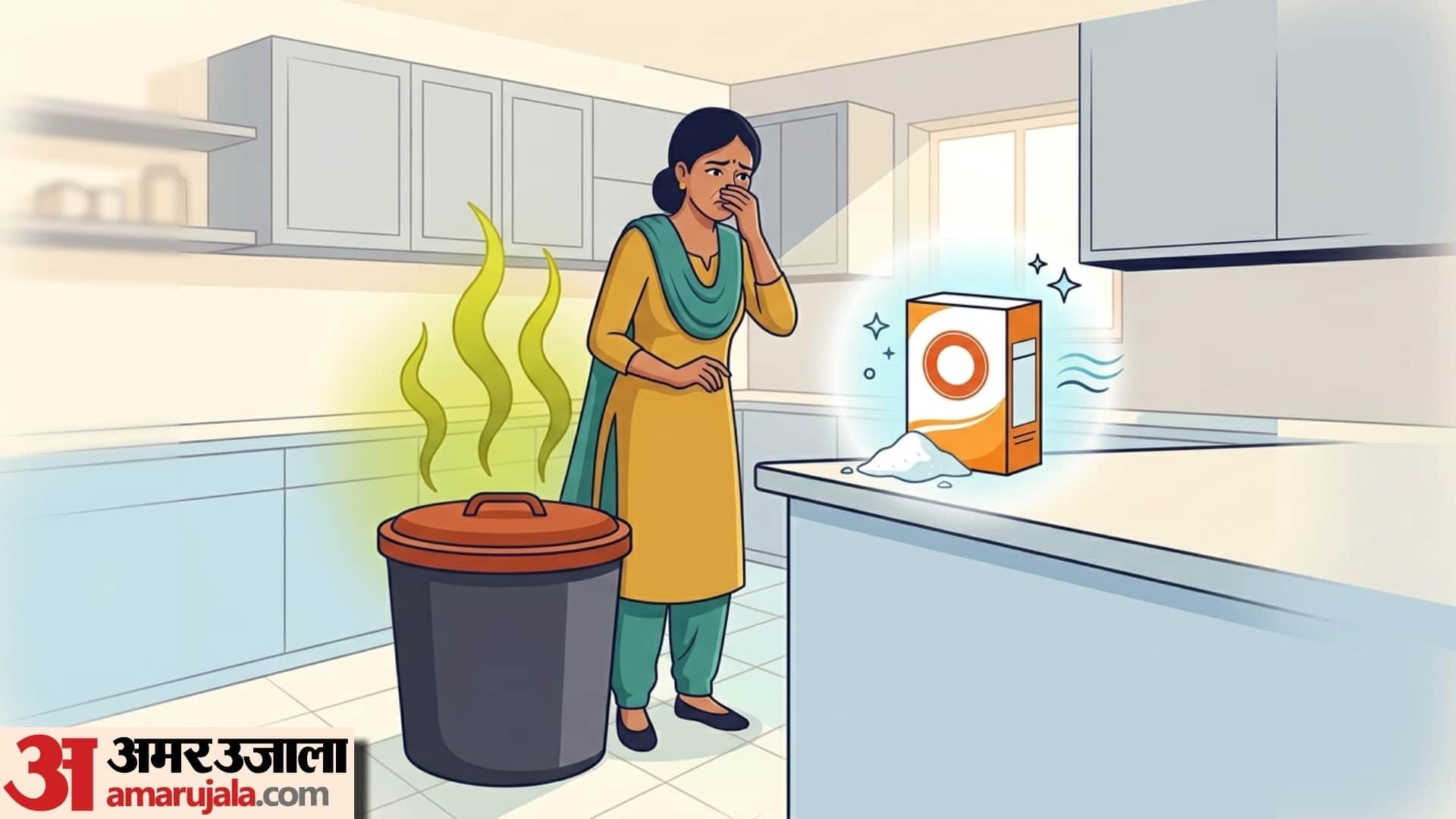 Simple Life Hacks to remove Trash Bin Odors how to get rid for smell from kitchen dustbin