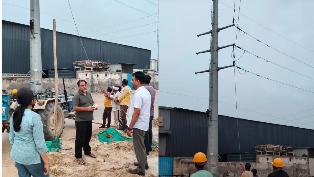 Power supply to 11 kV feeders in Gurugram affected due to damage to a 66 kV line