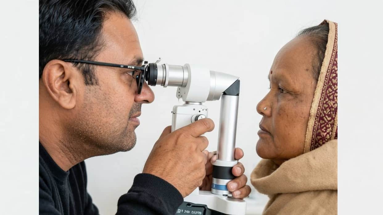 Neither registration nor a degree... posing as eye doctors to provide treatment
