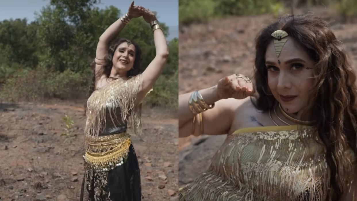 Meenakshi Seshadri Recreates Movie Nache Nagin Gali Gali title Song On audiences requests Shares Video