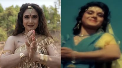 Meenakshi Seshadri Recreates Movie Nache Nagin Gali Gali title Song On audiences requests Shares Video