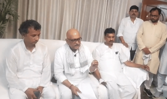 सीतापुर में कांग्रेस प्रदेश अध्यक्ष अजय राय।