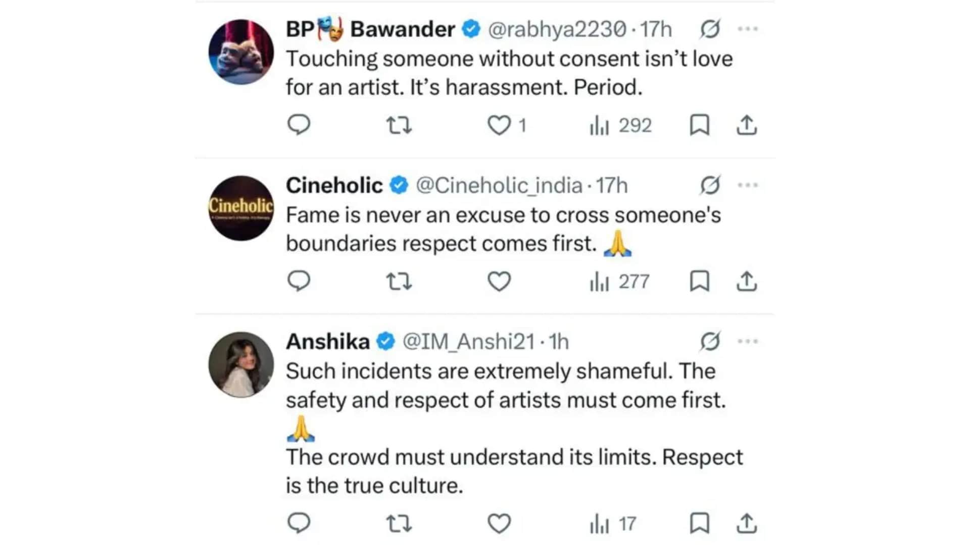 Dhurandhar Singer Jasmine Sandlas Left Uncomfortable As Fans Allegedly Touch Her Inappropriately
