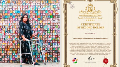 Phases of Faces entire world women power etched across 648 faces Poonam Rai makes history and recognition