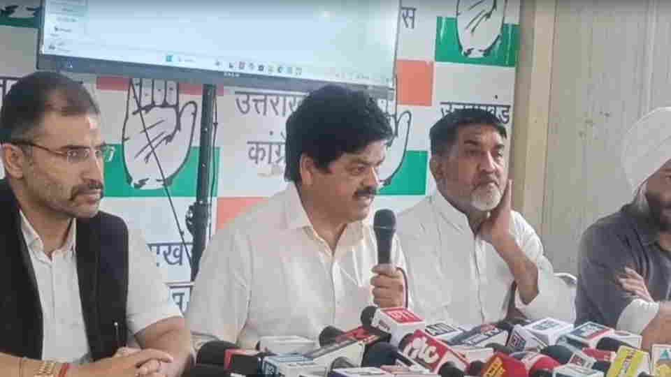 Uttarakhand Congress president Ganesh Godiyal held press conference Regarding BKTC matter