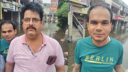 Garments and cosmetics were ruined after water entered the shops and soaked the merchandise.