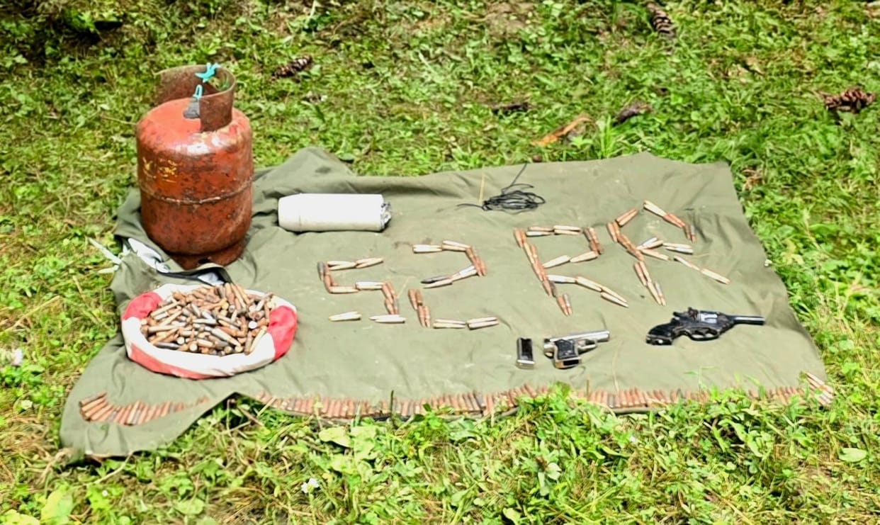 Major Anti-Terror Success in Baramulla: Huge Cache of Arms, IEDs and Ammunition Recovered from Kandi Forests
