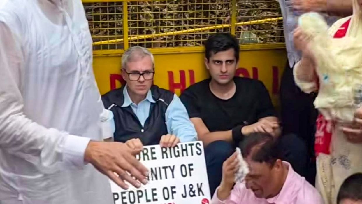 JK CM Omar Abdullah vows to continue struggle for restoration of statehood New Delhi