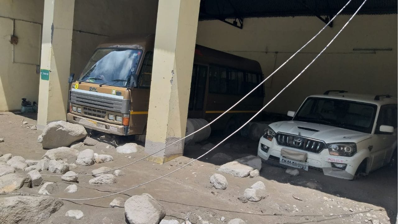 kinnaur cloudburst sangla valley itbp camp damage 5 crore loss