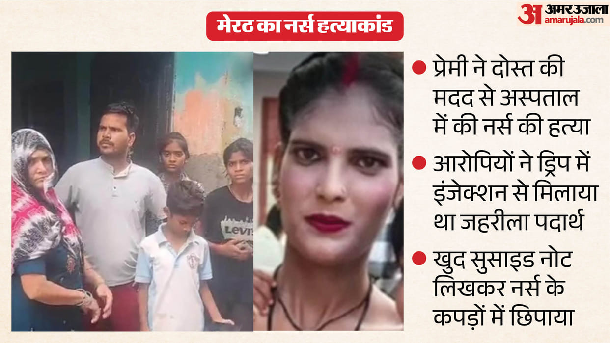 Meerut nurse murder over murdered nurse in hospital by administering poisonous IV drip with help of riend
