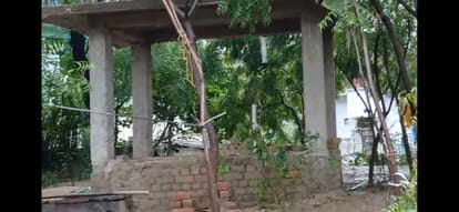 Mazar Construction in Panki Park, Heavy Police Force Deployed