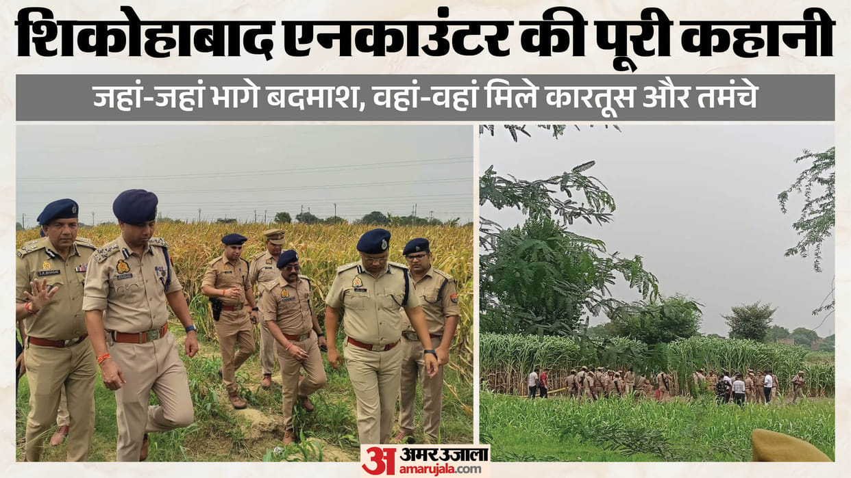 Shikohabad Encounter: Pistols Cartridges Recovered from Fields as Probe Enters Final Stage