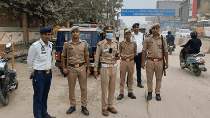 Alert regarding Jantar Mantar protest Heavy police force deployed at  Delhi-UP border