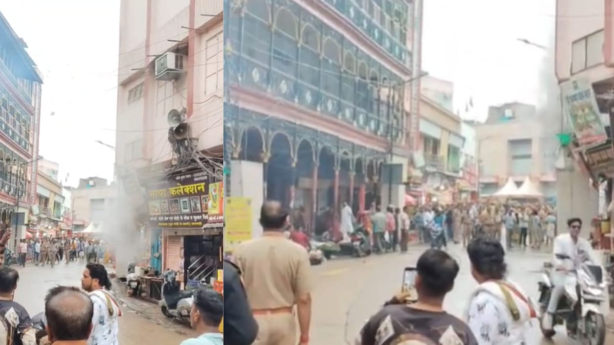 Panel blast outside Kashi Vishwanath Temple transformer also catches fire in varanasi