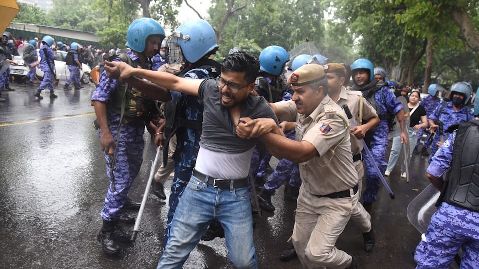 NEET Paper Leak Delhi Police Awaits Official Order to Withdraw FIRs Against Protesters