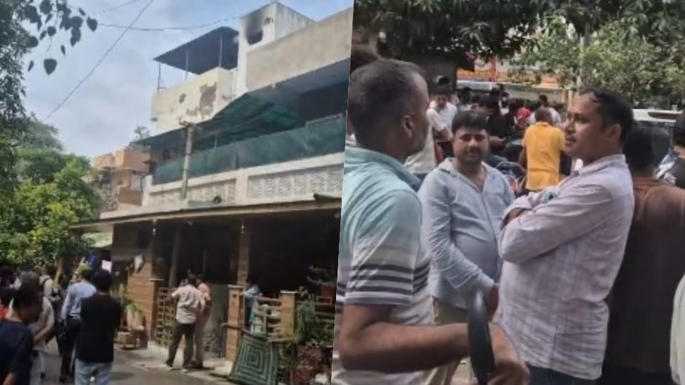 A massive fire broke out in a house in Lodhi Colony area, killing three people