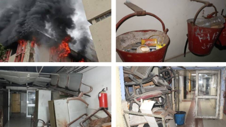 Scrap and dangling wires Jawahar and Indira Bhawan are on brink of fire disaster in Lucknow see pictures