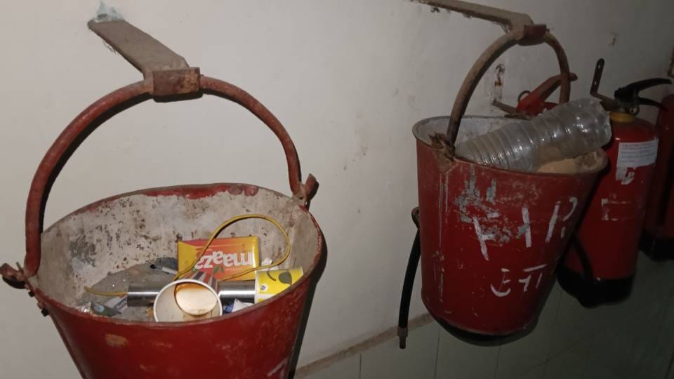 Scrap and dangling wires Jawahar and Indira Bhawan are on brink of fire disaster in Lucknow see pictures