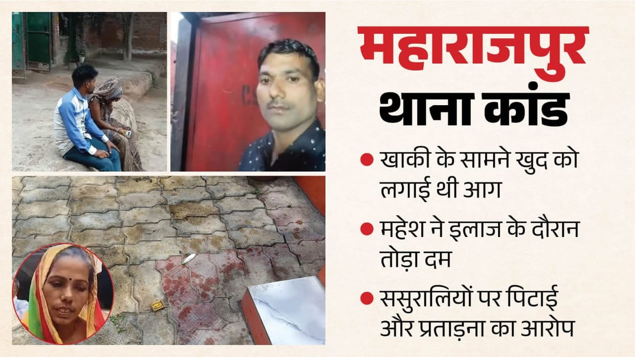 Kanpur Man who set himself on fire after dispute with wife dies videos of his siblings have gone viral