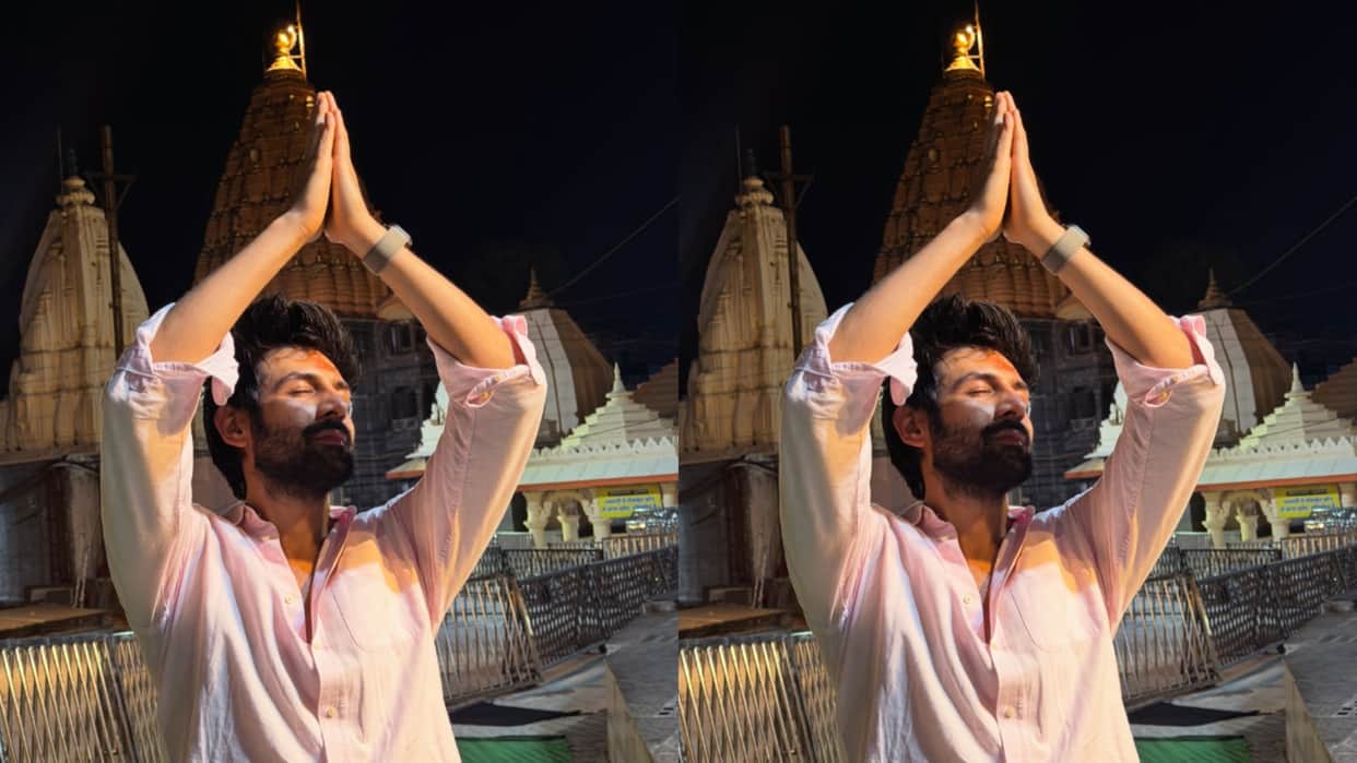 kartik aaryan Visit Ujjain Mahakal Temple After wins National film award for Chandu Champion shares photos