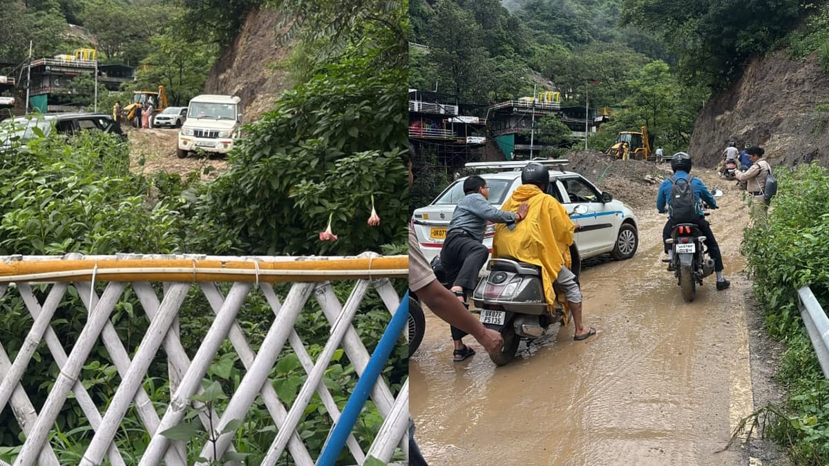 भूस्खलन से बंद मसूरी-दून मार्ग आज खुला, हल्के वाहनों की आवाजाही शुरू, यमुनोत्री हाईवे बंद