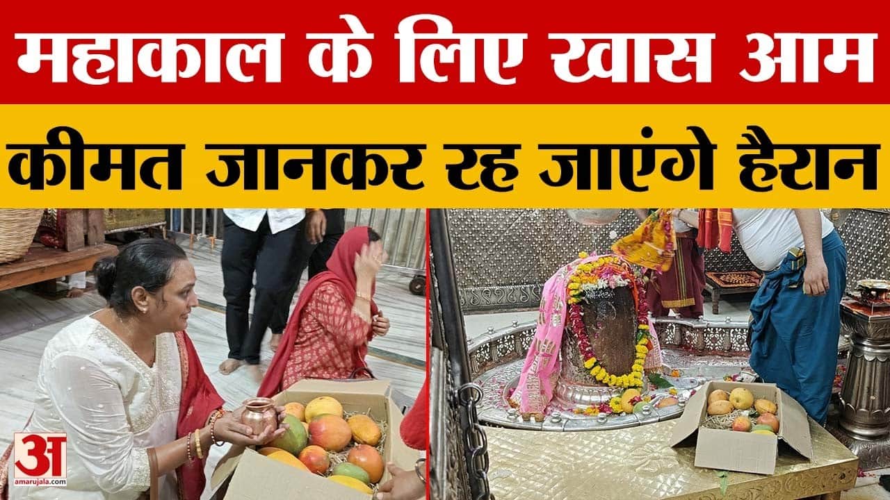 Ujjain: बाबा महाकाल को चढ़े ढाई लाख रुपये किलो वाले आम, जबलपुर से आई अनोखी भेंट