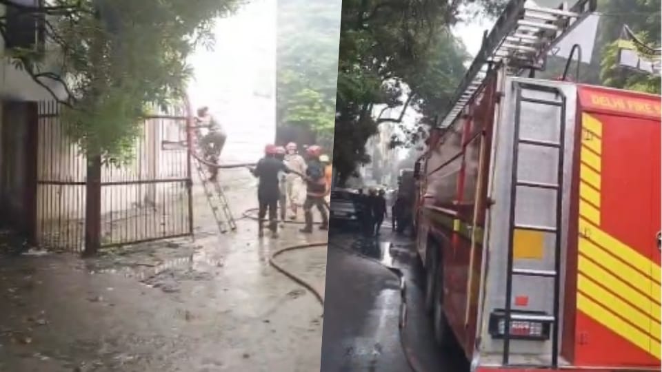 Massive fire breaks out in building in Delhi's Karol Bagh