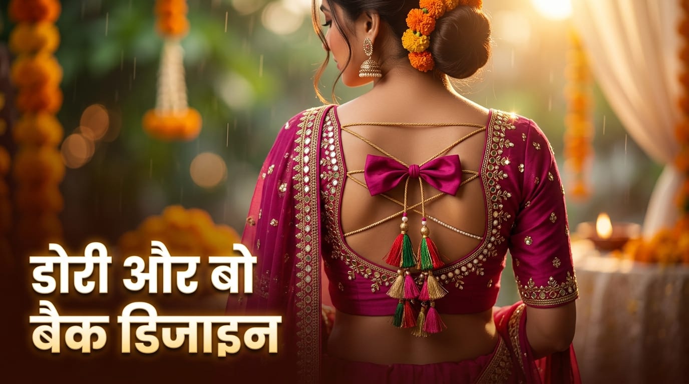Latest Blouse Design Ideas For Sawan Fashion Saree Blouse Front Back Design