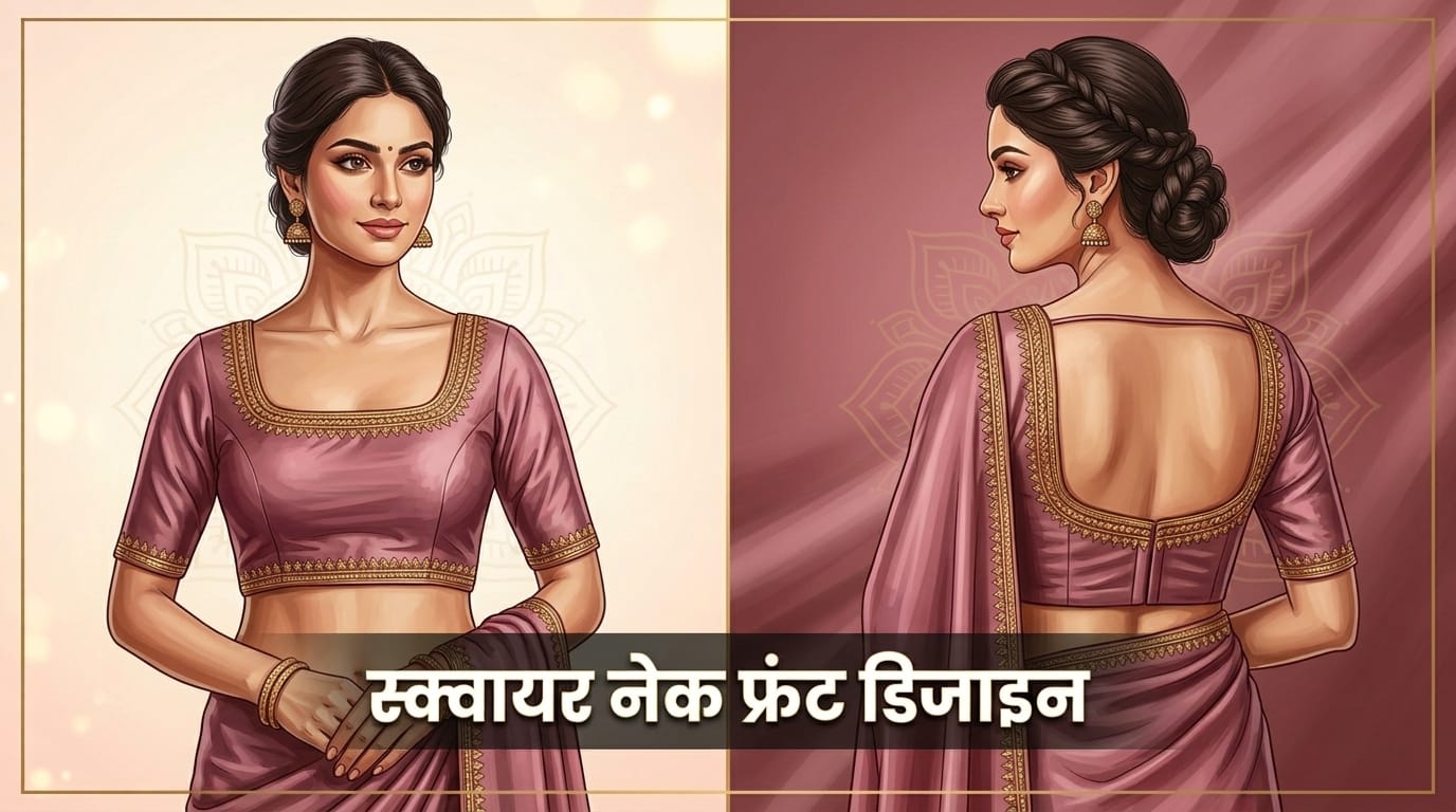 Latest Blouse Design Ideas For Sawan Fashion Saree Blouse Front Back Design