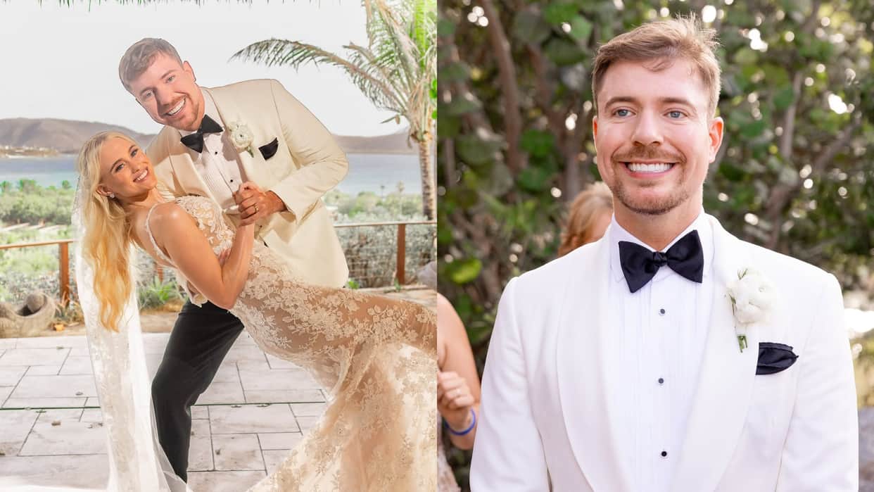 MrBeast gets married to Thea Booysen shares first pics from wedding says I found MrsBeast