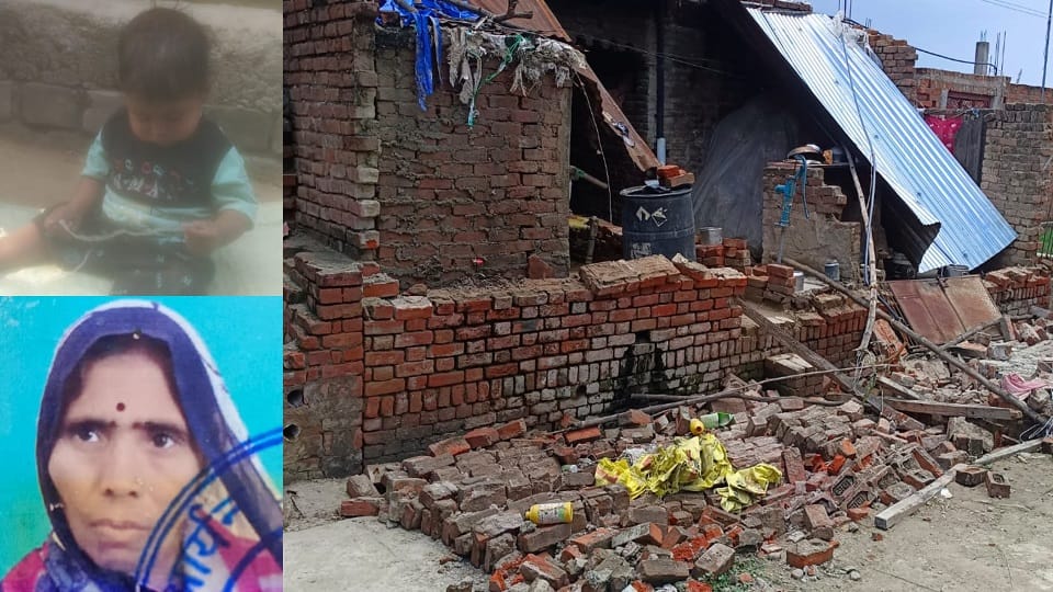 Grandmother and Two-Year-Old Grandson Killed as Wall Collapses in Firozabad