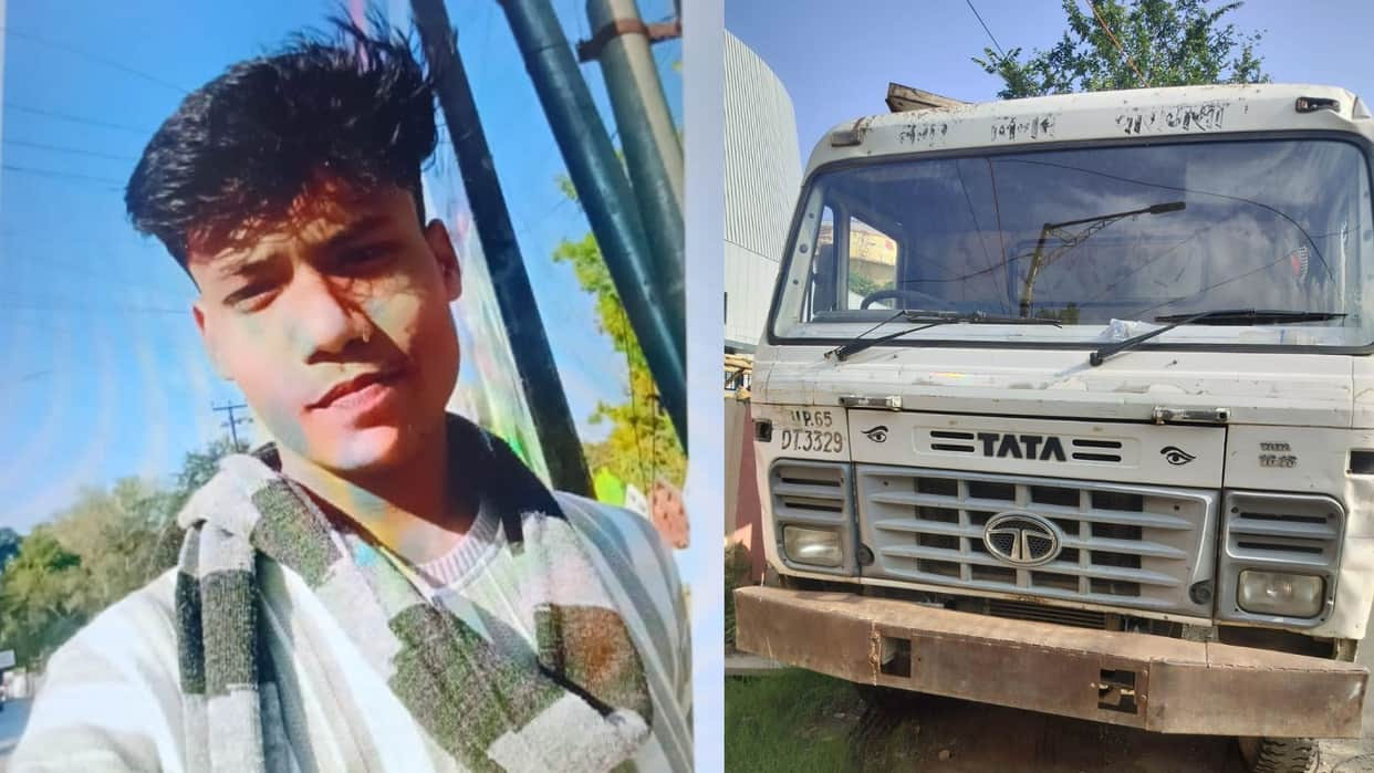 Varanasi Municipal corporation garbage truck Crushed Blinkit rider death and driver arrested