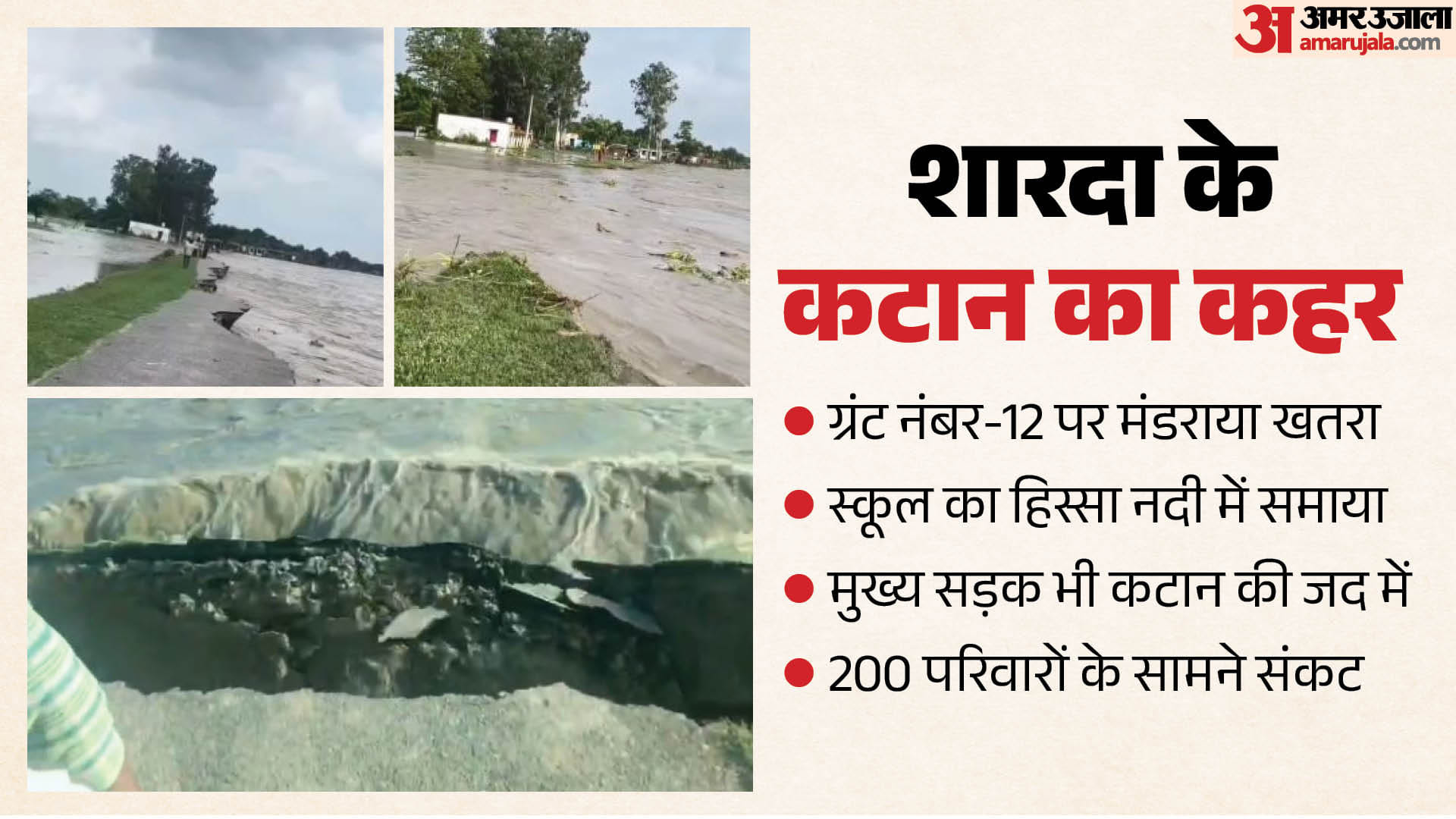 ग्रंट नंबर 12 में कटान का कहर