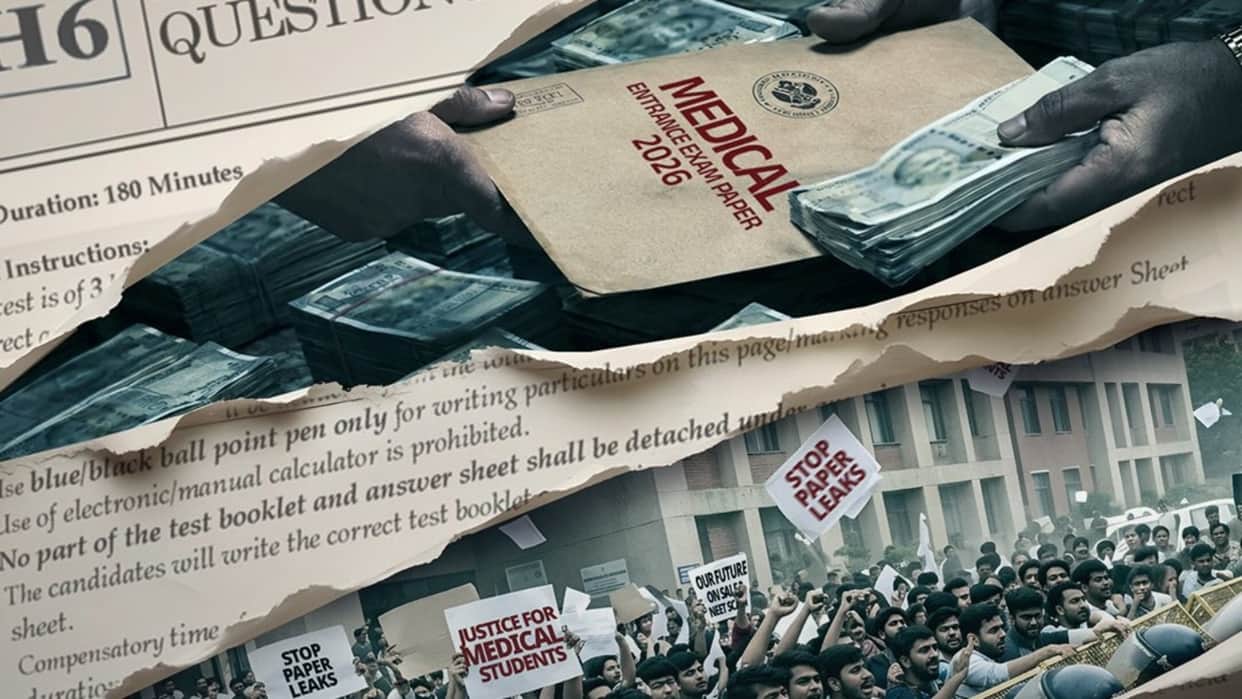 ZEE5 Web series The Scam Leaked teaser released Amid CJP NEET medical exam paper leak  Ongoing student Protest