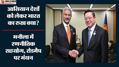 आसियान के महासचिव डॉ. काओ किम हॉर्न के साथ विदेश मंत्री